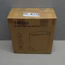 TIPGO Slim Bathroom Trash Can with Lid Soft Close, Step Pedal, 6 Liter / 1.6 Gallon Stainless Steel Trash Bin, Small Garbage Can for Bedroom, Office, Kitchen (Navy Blue)