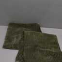 Mecatny Corduroy Decorative Throw Pillow Covers 26x26 Set of 2 for Sofa Living Room, Soft Neutral Boho Couch Pillow Covers for Home Decor, Olive Green