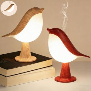 VoMii Bird Desk Lamp Set of 2, Small Table Lamp Cordless Touch Dimmable Night Light with 3 Color Temperature, Rechargeable Decorative Lamps for Bedroom Bedside Nightstand, Desk Decor, Bird Gifts