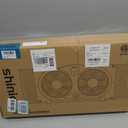 shinic 2026 9 Inch Twin Window Fan Quiet, Reversible Airflow, 3 Speeds, Adjustable Width 23.5"-37", ETL Certified for Bathroom/Kitchen