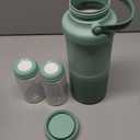 Momcozy 22oz Portable Breast Milk Cooler for Outdoor, Life Saver with 360 Total Cooling for 24 Hours, Larger Capacity Travel Breastmilk Chiller with 2pcs Baby Bottles for Breastmilk Storage, Green