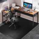 Large Office Chair Mat for Carpet, 46"x 60" Anti-Slip Waterproof Desk Chair Mat for Rolling Chairs, Heavy Duty Vinyl Computer Floor Protector, Easy Glide Floor Mat for Work, Home Office, Gaming