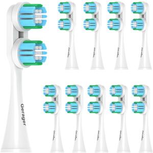 Replacement Heads Compatible with Spinbrush Pro Clean Electric Toothbrush Adults Toothbrush Head, 10 Pack Brush Heads Medium Bristles, White