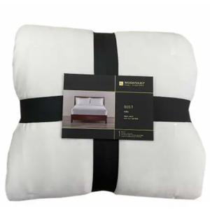 Modavari Home Fashions Quilt - Queen/Full, White Colo