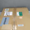 Modern Large Pendant Light 19.68 inch, 2 Tiers Soft Cream Shades, Natural Wood and Brass Accent, Mid Century Chandelier for Dining Room, Living Room
