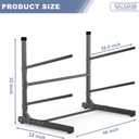 WALMANN Garage Kayak Rack, Heavy-Duty Metal Kayak Storage Rack Adjustable Freestanding Kayak Stand