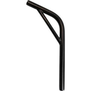 Bike Seat Post with Support, Steel Lay Back BMX Bicycle Seat Post w/ Support, Multiple Sizes (Black) (22.2 X 350mm)