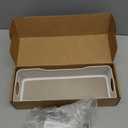 Under Desk Cable Management Tray White, Cinati Wire Organizers No Drill, Cable Tray with Clamp for Wire Management, Cord Organization Box for Office, Home - No Damage to Desk (13.4"-1 Pack)