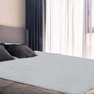 Fanfanwin 1 Pcs Couples Waterproof Mat Lover Reusable Stainproof Blanket Quiet Easy Use Mattress Protector for Adult Multi Functional Bed Sheet Couple Pleasure Comfort (80 x 80 in,Grey)