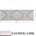 YIHOUSE 2x6 Kitchen Runner Rug Non Slip Washable, Black and White Striped Rug Runners for Entryway Hallway Non Skid, Modern Geometric Carpet Runner for Bathroom Bedroom Laundry Room