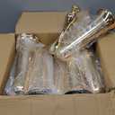 Metal Trumpet Vases for Centerpieces - Set of 10 Elegant Gold Vases for Table, 21.9" Tall Flower Stands for Table Centerpieces Anniversary Celebration Christmas Event Party Home Wedding Decorations