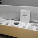 96 Inch Industrial Ceiling Fans with Light,Brushed Nickel HVLS Ceiling Fan with 6 Speeds Reversible Motor,High CFM Indoor/Outdoor Ceiling Fan with 7 Aluminum Blades for Barn shop,Commercial