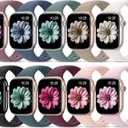 Patenting 10 Pack Sport Bands Compatible with Apple Watch Bands Women Men 40mm 41mm 38mm 45mm 44mm 42mm 46mm 49mm,Silicone iWatch Bands Waterproof Strap for iWatch Series 10 9 8 7 6 5 4 SE Ultra