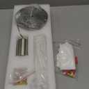 Pendant Lights Kitchen Island, 6500K Modern Kitchen Island Lights Brushed Nickel, 1 Pack Ceiling Lighting Fixtures with Crystal Bubble, Integrated LED Hanging Light for Dining Room Restaurant