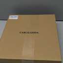 CARLKARIDA Women's High Heel Sandals Open Toe Ankle Tie Dressy Heeled Sandals for Prom, Party, Evening Events, 3.93 Inch Comfortable Thin Block Heels, Size 6