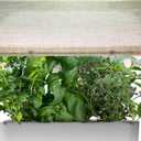 Lamp Shades for Indoor Hydroponic Garden, Light Diffuser Compatible with Aerogarden Harvest 2.0 Harvest, GardenCube and other 6/8 Pods Hydroponics System, 10.6" Square, Linen (Beige)