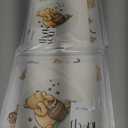 2 x Acrylic Winnie Pooh Party Decorations Set with the Cake Topper, Cupcake Toppers (48 Pcs) for Baby Shower, 1st Birthday - Classic Vintage Design