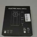 40000 RPM Professional Nail Drill, Stand Base Portable Electric Nail File Efile Drill for Acrylic Gel Nails Silver