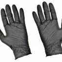 BLACK MAMBA Powder Free Industrial Strength Nitrile Gloves With Raised Torque Grip 100 Glove Box (Large)