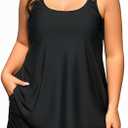 Plus Size Tankini Swimsuits - Women Two Piece Tankini Top with Shorts Flowy Swimsuit 2025 Bathing Suits