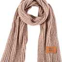 Scarf for Women Winter - Chunky Scarf Oversized Chenille,Soft Long Scarves for Cold Weather,Gifts for Women (Sand)