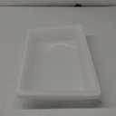 CAC China FS4H-3W Half Size White Polyethylene Food Storage Box 18" x 12" x 3"