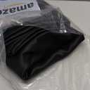 NICETOWN Bathroom Blackout Thermal Curtains and Drapes, Black Solid Thermal Insulated Grommet Blackout Drapery Panels for Window (2 Panels, 42 inches Wide by 68 inches Long, Black)