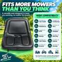 FZJDSD Steel Pan Lawn Mower Tractor Equipment Seat Mid-Back Steel Pan