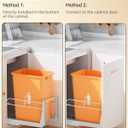 Pull Out Trash Can Under Cabinet with Soft-Close Slides,Garbage Can Not Included,Heavy Duty Under Sink Trash Can Kit for Kitchen, Requires Minimum Cabinets Opening 12" W X 18" D