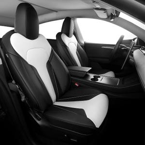 Custom Seat Covers for Tesla Model Y 2020-2024 Black White