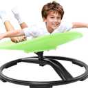 Zhenx Spinning Chair for Autistic Kids (Ages 3-18) - 220LBS Capacity Sensory Swivel Seat - Sensory Toy for Teens with ADHD/Autism - Sit and Spin Calming Gift to Improve Focus & Body Balance (Green), 22 Inches X 20 Inches X 10 Inches