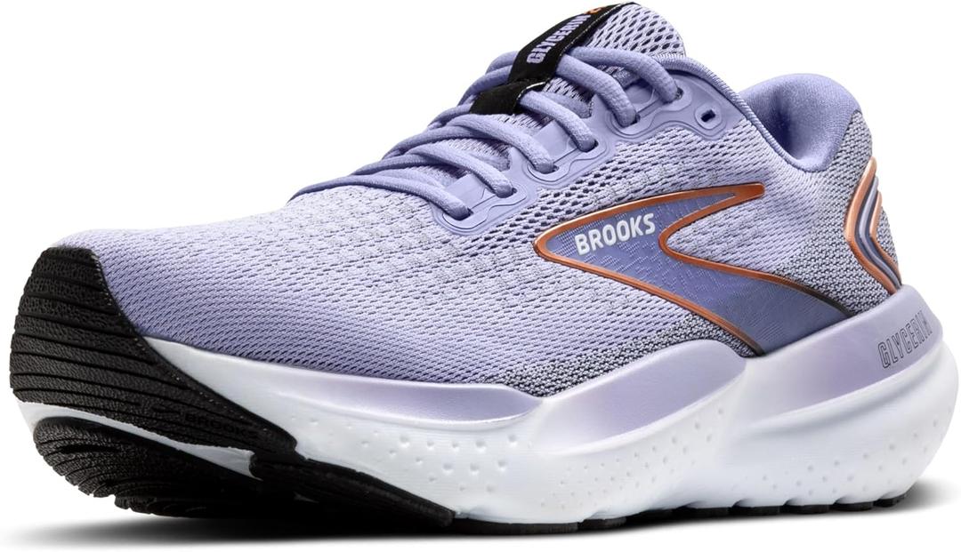 Brooks Womens Glycerin 21 Neutral Running Shoe (9.5, Lavender/Black/Copper)
