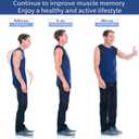 Posture Corrector Upper Back Brace Neck Shoulder Back Support Brace Pain Relief Belt for Women Men Braces Spine Straightener Breathable (Black, M)