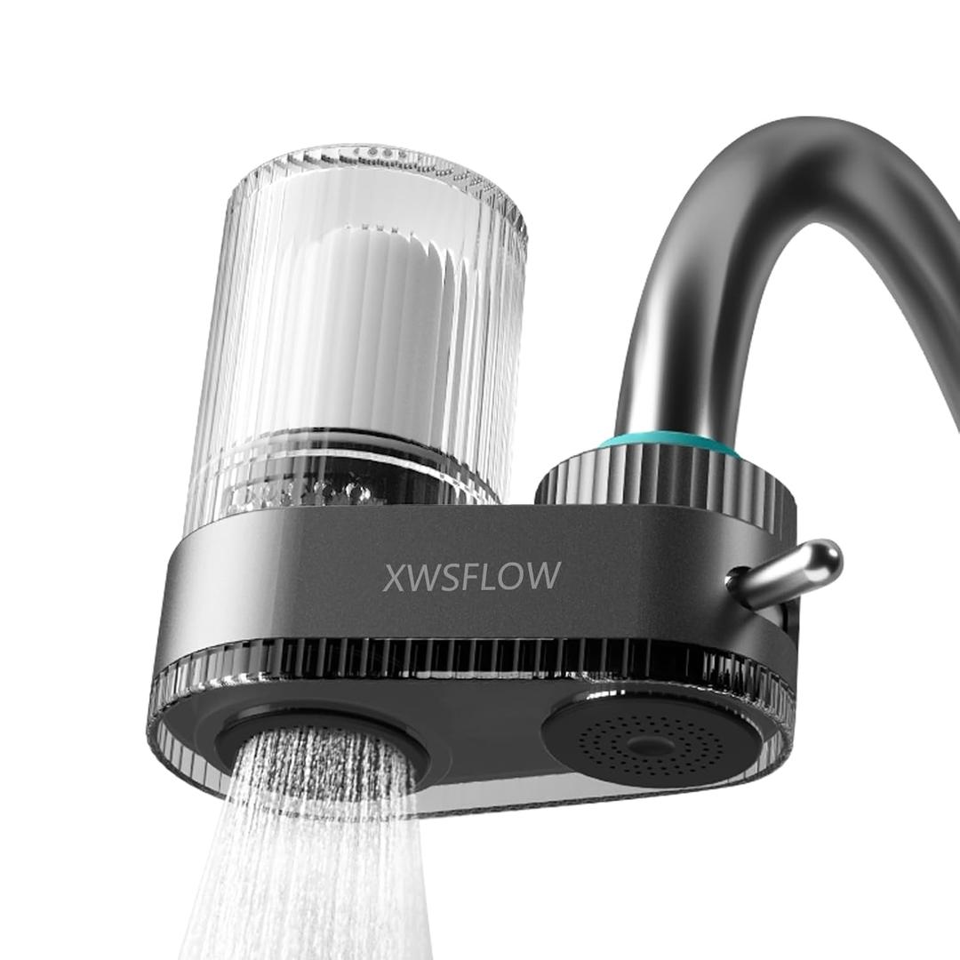 Kitchen Faucet Water Tap Purifier Home Faucet Multi-Stage Filtration Removable 15/16 13/15 inch and 3/4 inch Kitchen (Gray)