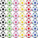 WILLBOND 36 Pcs Traditional Soccer Balls Bulk Size 4 Soccer Ball for Indoor Outdoor Game Practice Training Sport Gift for Adults Players
