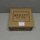 MyGift Modern Stemmed Champagne Flute Glass Set of 4 with Black and Gold Plated Design, Bachelorette Toasting Glasses Party and Wedding Wine Glass, 8 oz