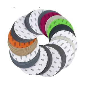 POLIWELL 6 Inch (150mm) 100 Pack Assorted Grit (320-10000), Waterproof Hook & Loop Sanding Discs, Heavy Duty Silicon Carbide Sandpaper for Wet/Dry Sanding Grinder Polishing