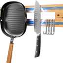 Magnetic Knife Holder for Wall, Magnet Knife Storage Strip Wooden 16.5 Inch, Use as Knife Bar, Knife Rack, Kitchen Utensil Organizers Tool, Wall Mount, Housewarming, Party, Gift