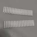 Micro Landscape Fence 2pcs Handmade Miniature Picket Fences Decorative Wood Fencing for Fairy Garden for Home Decor (90X5cm, White)