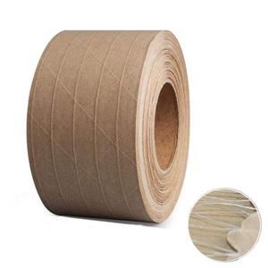 Reinforced Gummed Kraft Paper Packing Tape, Water Activated Kraft Tape, 50 Yds Length x 2" Width, Brown Carton Box Packing Tape, Sealing Fiberglass Kraft Tape (2 Inches x 150 Feet)