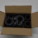 Barbell Clips 1 Inch Quick Release Weight Clamps 0.9-1.18inch Multi-Size Adjustable Olympic Clamps for Bars (Black)