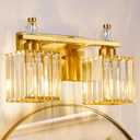Gold Bathroom Vanity Lights Crystal Vanity Light Bathroom Lighting Fixtures 2 Light Modern Vanity Lighting Fixtures