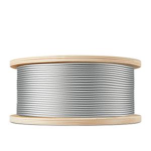 1/8" T316 Stainless Steel Cable 1000FT, 1 x 19 Strand Marine-Grade Wire Rope Aircraft Cable with a Cutter for Deck Railing, Fence and DIY Balustrades
