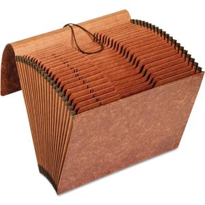 Pendaflex Heavy Duty Expanding File with Extra-Thick Cover, Tyvek Reinforced Edges, 21 Pockets, AZ Tabs, Elastic Cord Closure, Letter Size (R117ALHD),Brown