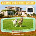 Electric Fence for Dogs, Rechargeable Underground Dog Fence System with 650FT Wire, 1 Waterproof Training Collar, Covers up to 1/2 Acre, Wired Dog Fence System for 1 Dog