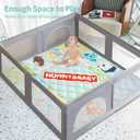 Foldable Baby Play Mat, Soft Baby Floor Mat, 127 * 127cm Non-Slip Crawling Mat, Machine Washable, Suitable for Babies, Toddlers and Infants to Play with