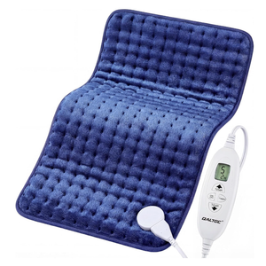 Electric Heating Pad, 2025 Upgraded Dual Mode Controller (Manual and auto Off Mode),Multiple Safety protections, Comfortable Soft, Machine Washable（12"x 24" Dark Blue）