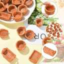 Miniature Rattan Woven Basket Figurines, 50Pcs, 10 Styles