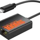 Fire Stick Ethernet Adapter, Micro USB to RJ45 Ethernet Adapter for Fire TV Stick Compatible with 4K Fire Stick, Amazon Streaming TV Devices and Google Home Mini (Adhesive Tape Included)