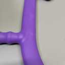 Shrdaepe Massage Trigger Point Cane, Muscle Release Tool Self Massage Hook Cane, Handheld Back, Neck, Shoulder, Leg and Feet Massager Rod, Body Deep Tissue Gifts for Men & Women, Purple